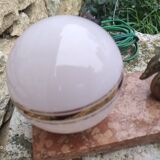 Old marble swan lamp