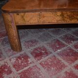 large Art Deco coffee table in amboyna burl