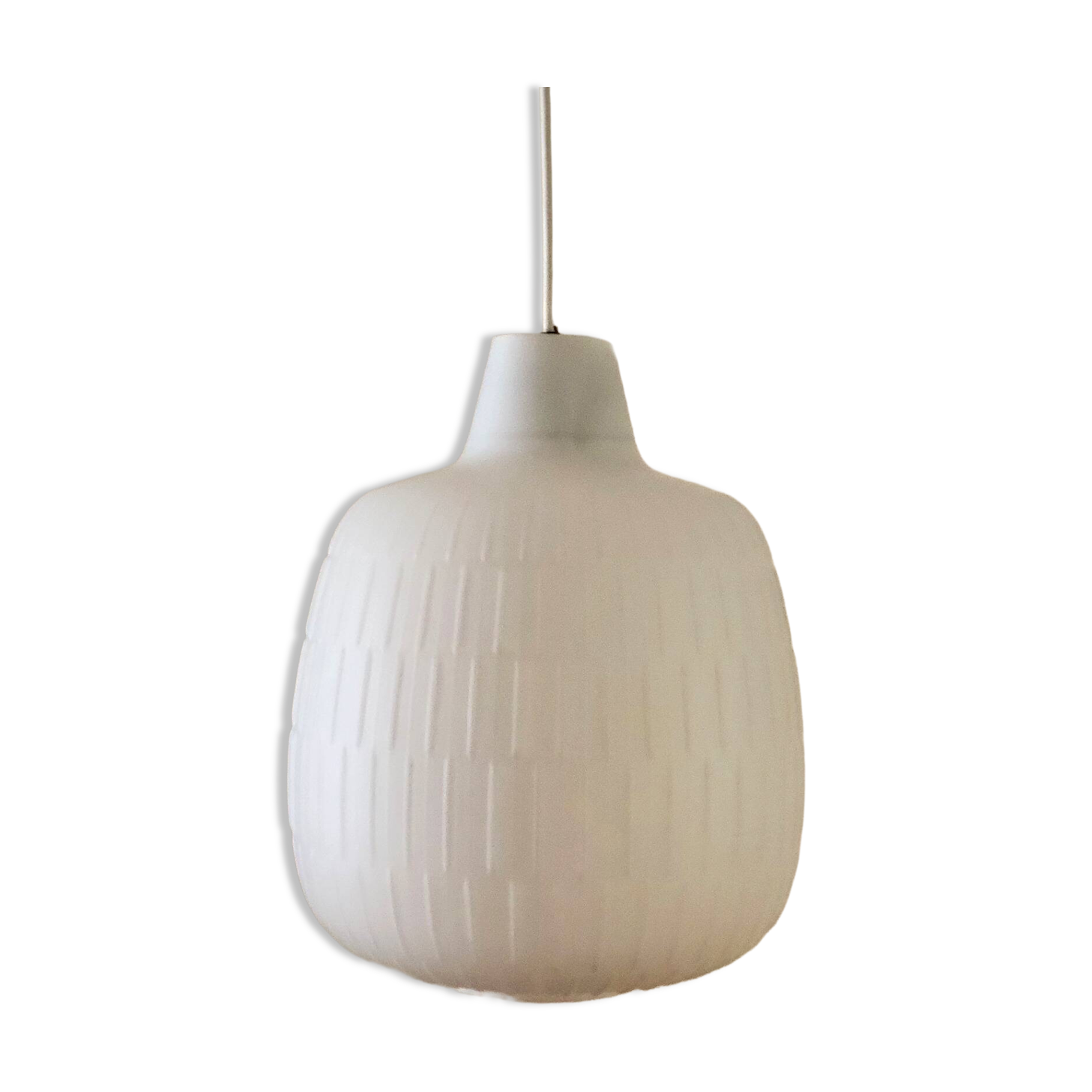 Aloys F. Gangkofner opal glass pendant lamp for Peill & Putzler, Germany 1960s