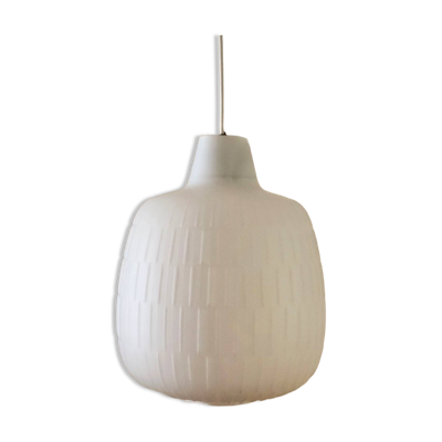 Suspension en verre opalin d'Aloys F. Gangkofner pour Peill & Putzler, Allemagne, années 1960