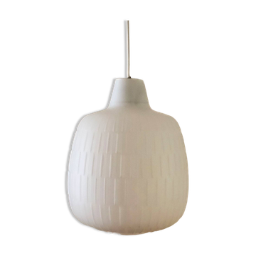 Suspension en verre opalin d'Aloys F. Gangkofner pour Peill & Putzler, Allemagne, années 1960