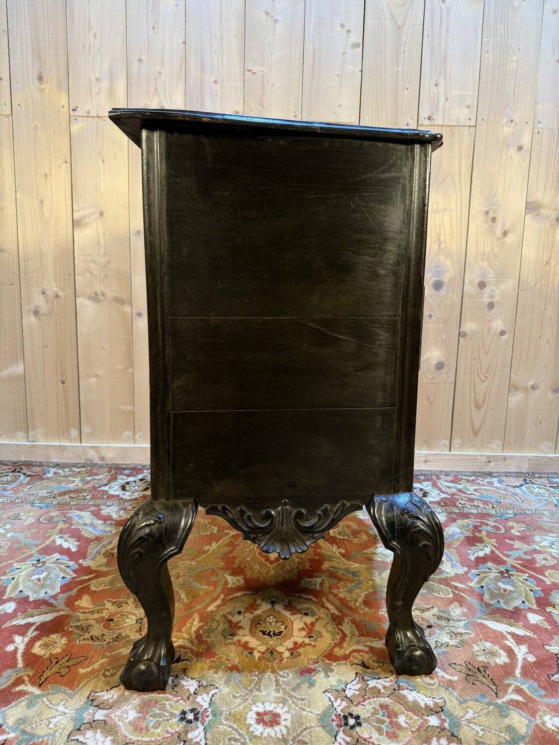 Portuguese commode in blackened wood