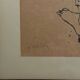 Lithograph countersigned by Jansem 30/40 woman from behind 20th century