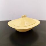 Yellow Earthenware Serving Centerpiece by Antonia Campi for Laveno,