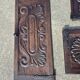 antique cabinet with carvings and wrought iron fittings rural
