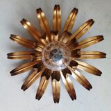 Wall lamp or ceiling light lamp in golden flower