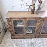 Enfilade display cabinet, solid oak, 1920.