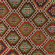 Tapis en kilim artisanal anatolien 283 cm x 141 cm