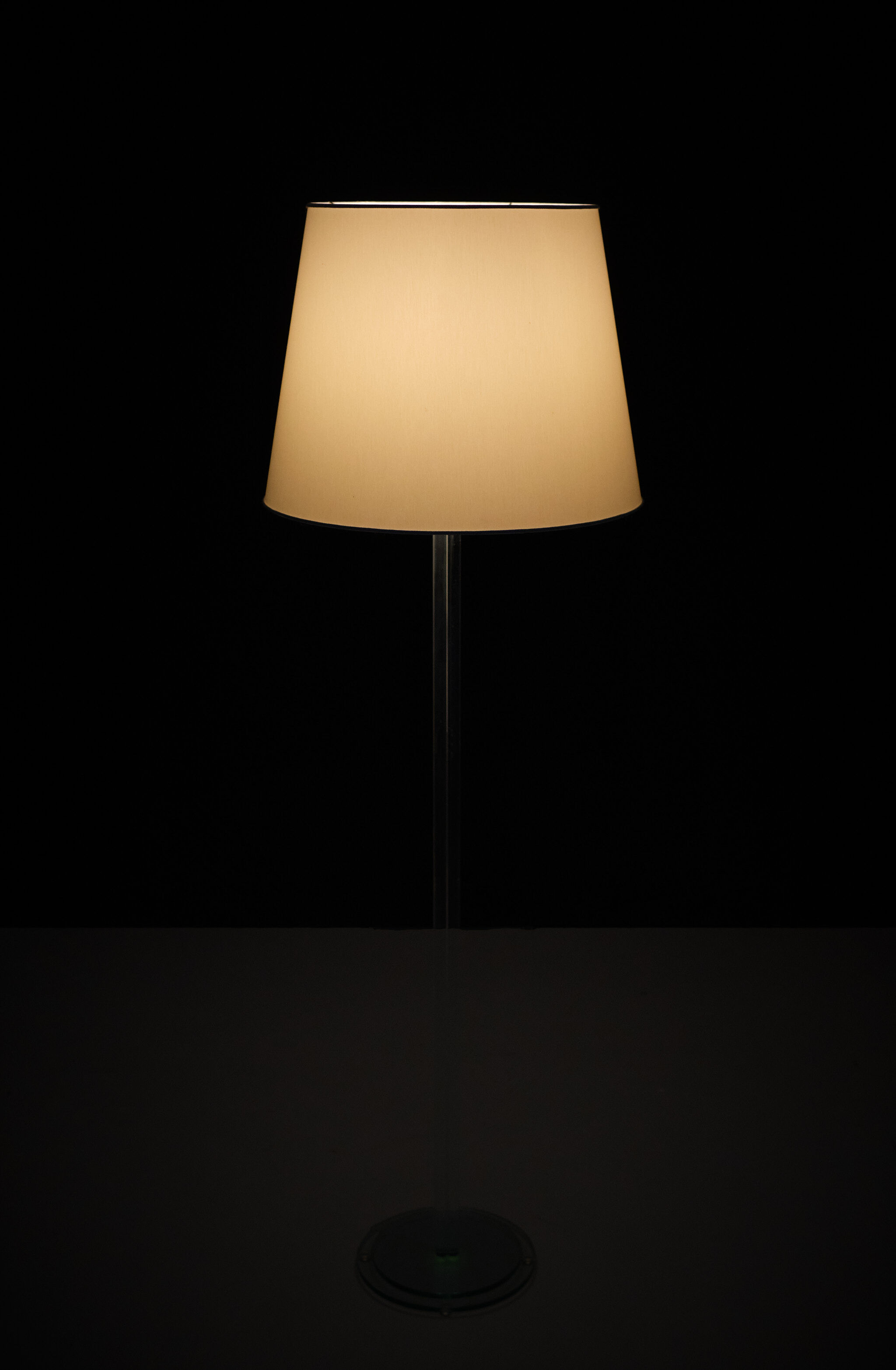 Glass floor lamp by Dori Design Holland 1980s