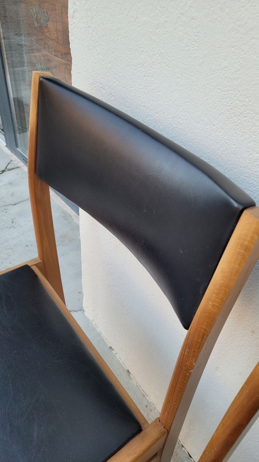 Série de 4 chaises scandinave vintage 1950