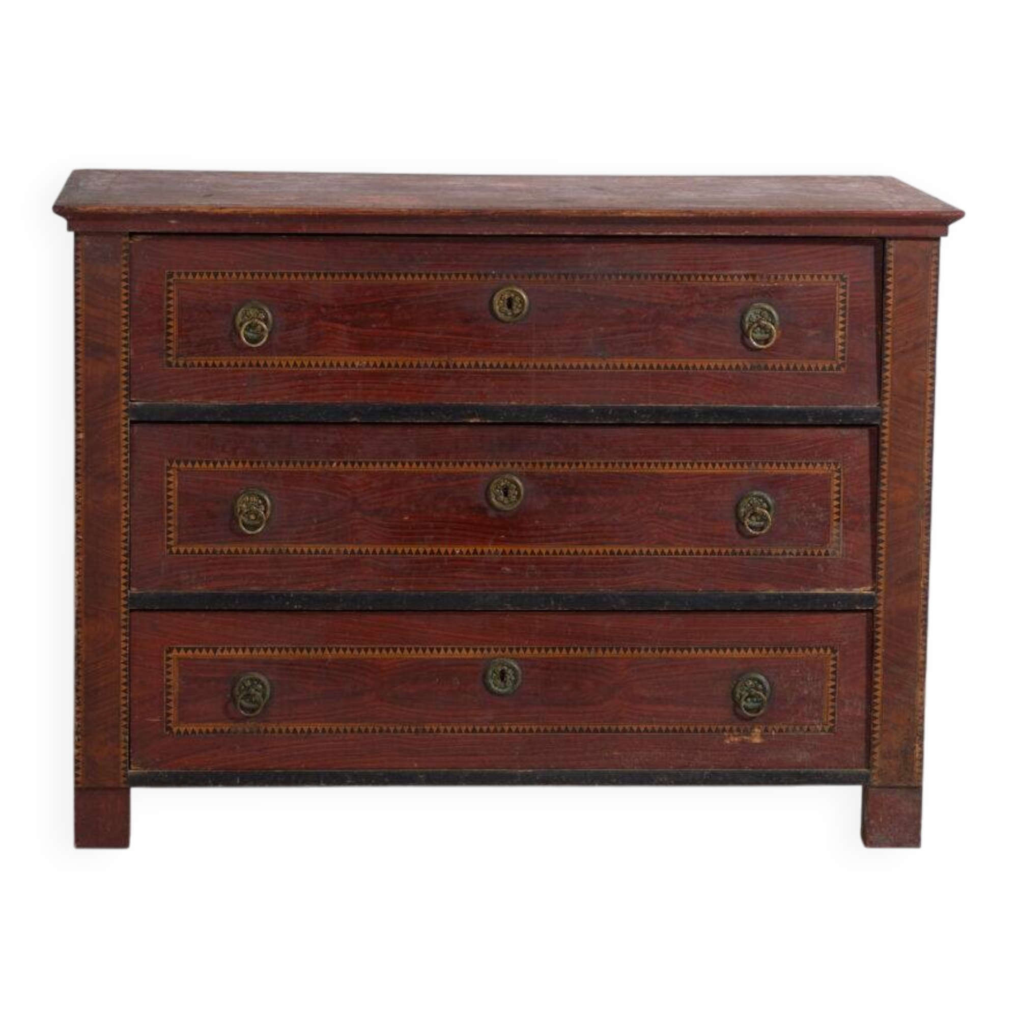 Biedermeier commode from Central Europe in pine with four drawers – Central Europe, circa 1850