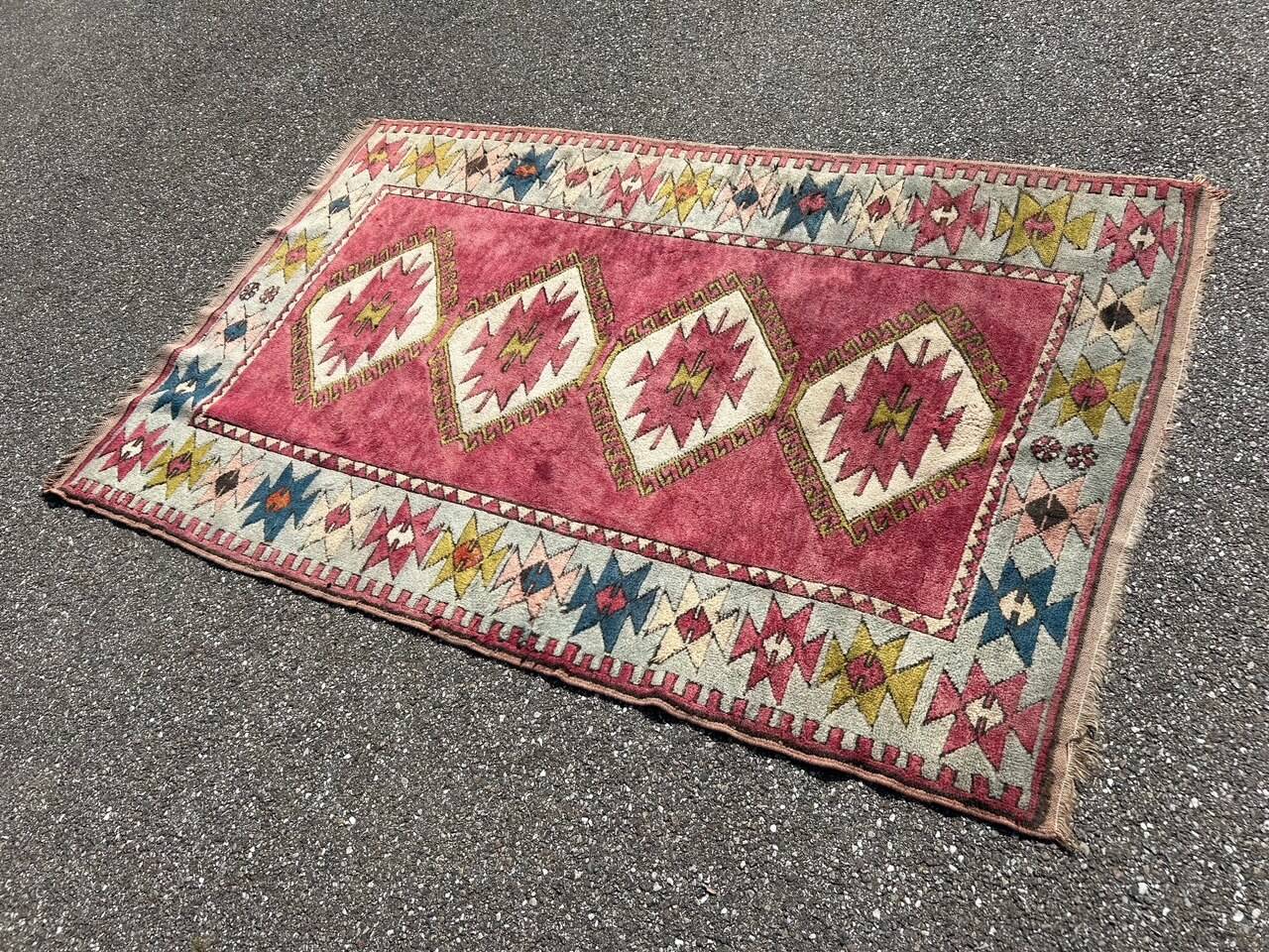 vintage pink persian rug