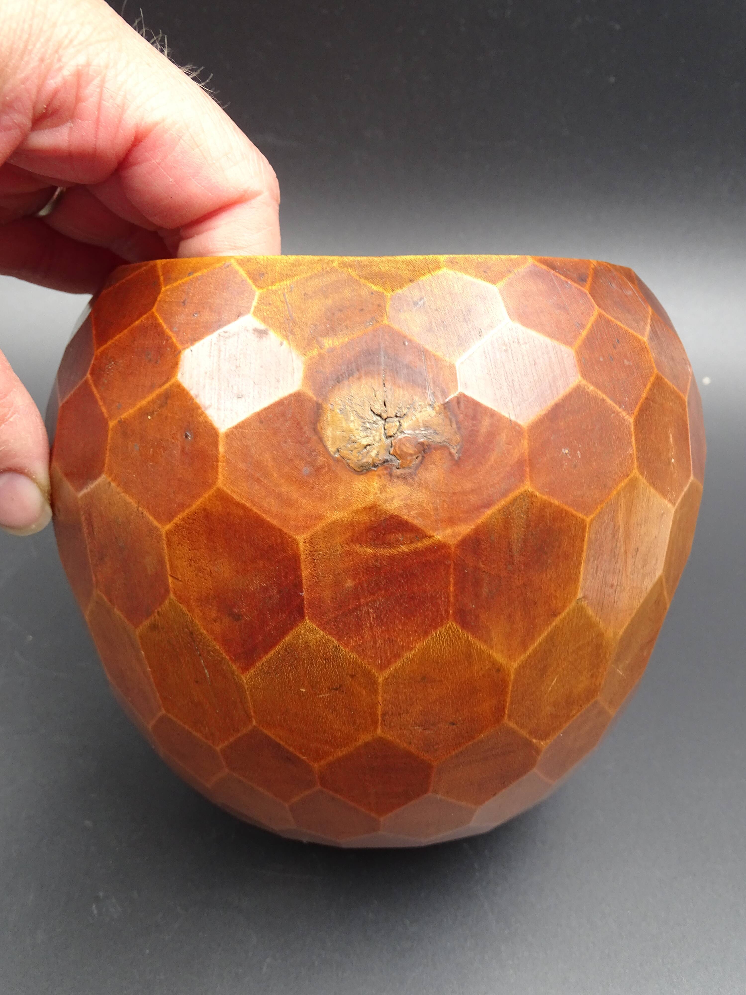 Wooden box- Decoration of cut sides - circa 1950