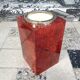 Ice Bucket or bottle cooler with brass details by Aldo Tura, Italy 1960s