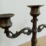 Chandelier ancien couleur bronze 3 branches