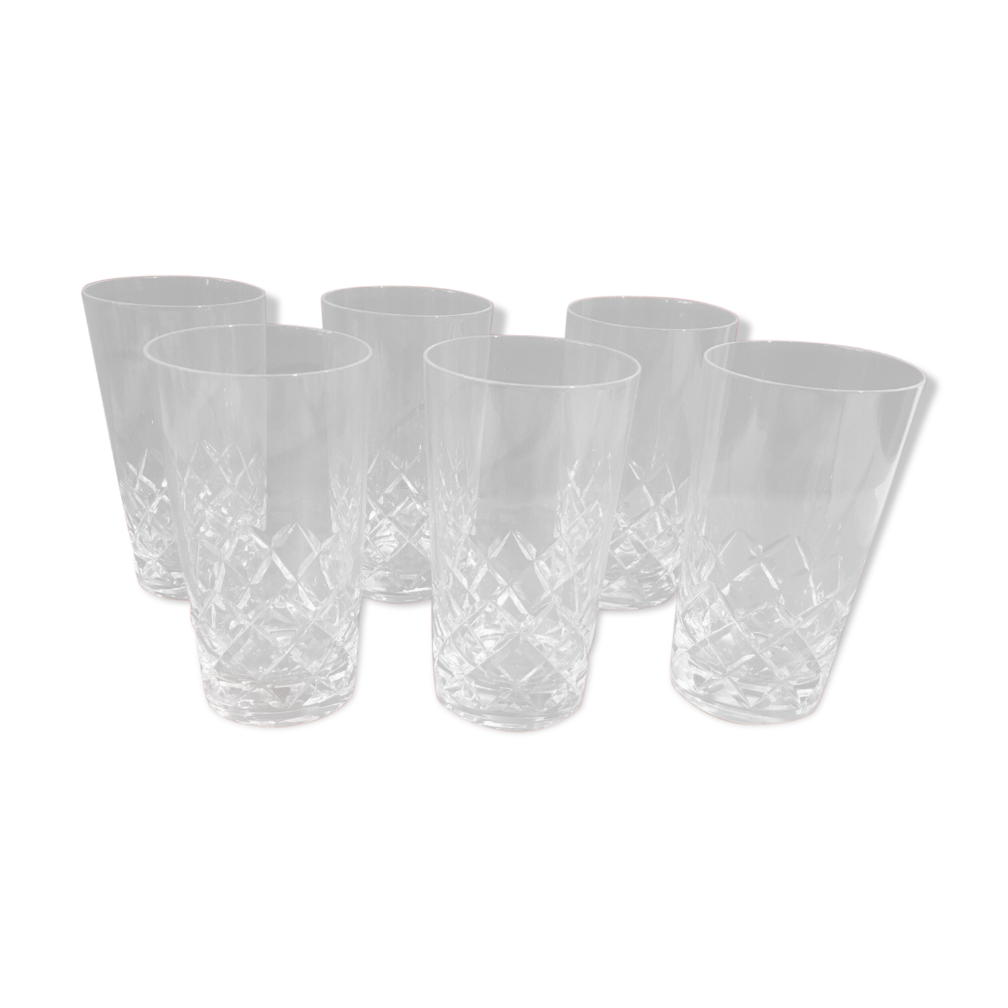 Service de 6 verres à Eau Drink etc en crista