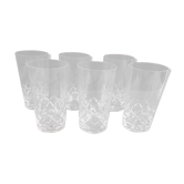 Service of 6 glasses to Water Drink etc crystal