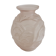 Vase boule art déco verre moulé rose
