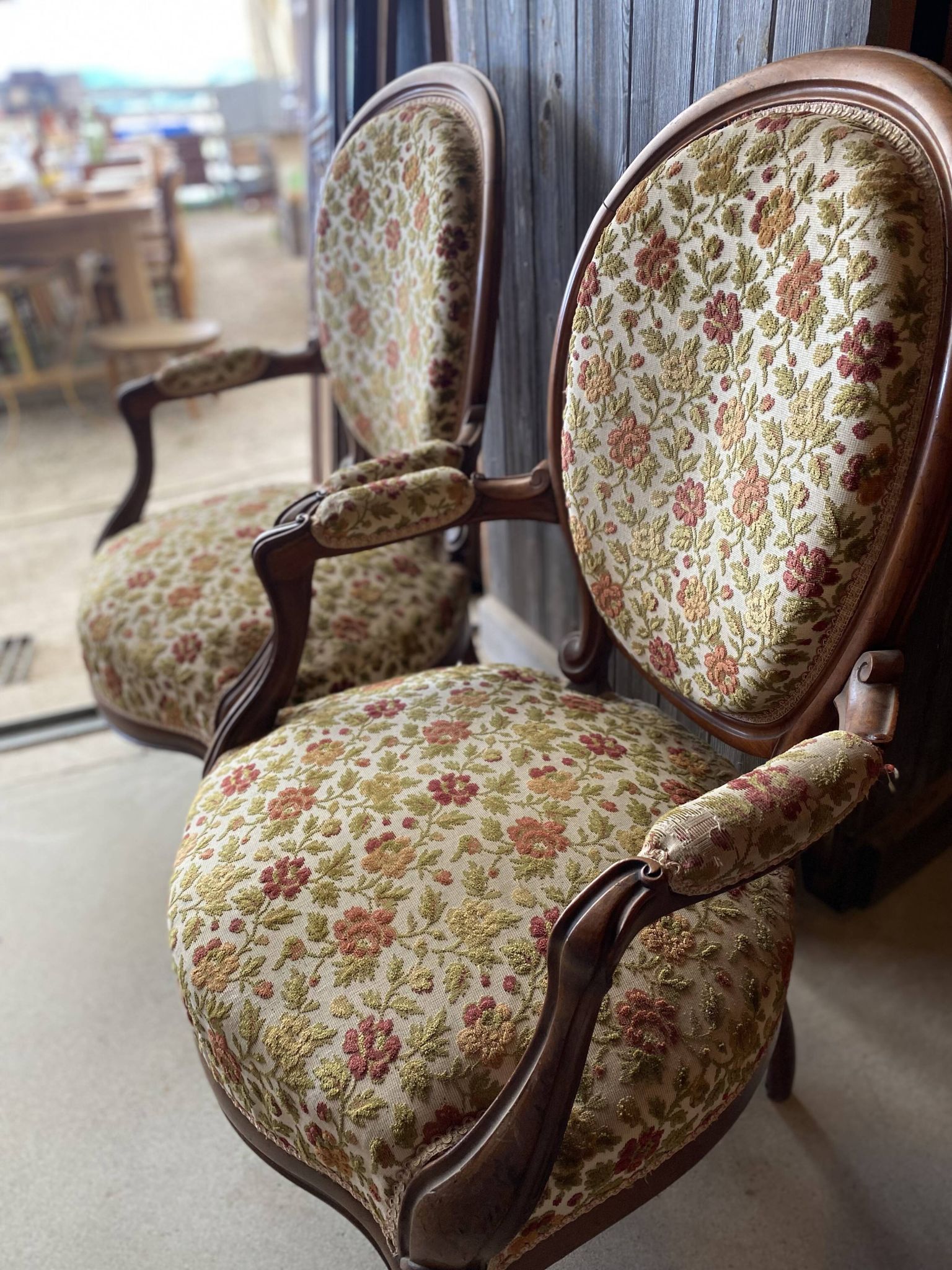 Pair of mahogany convertibles