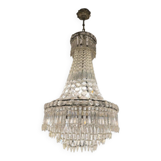 Napoleon III crystal mongolfiere chandelier