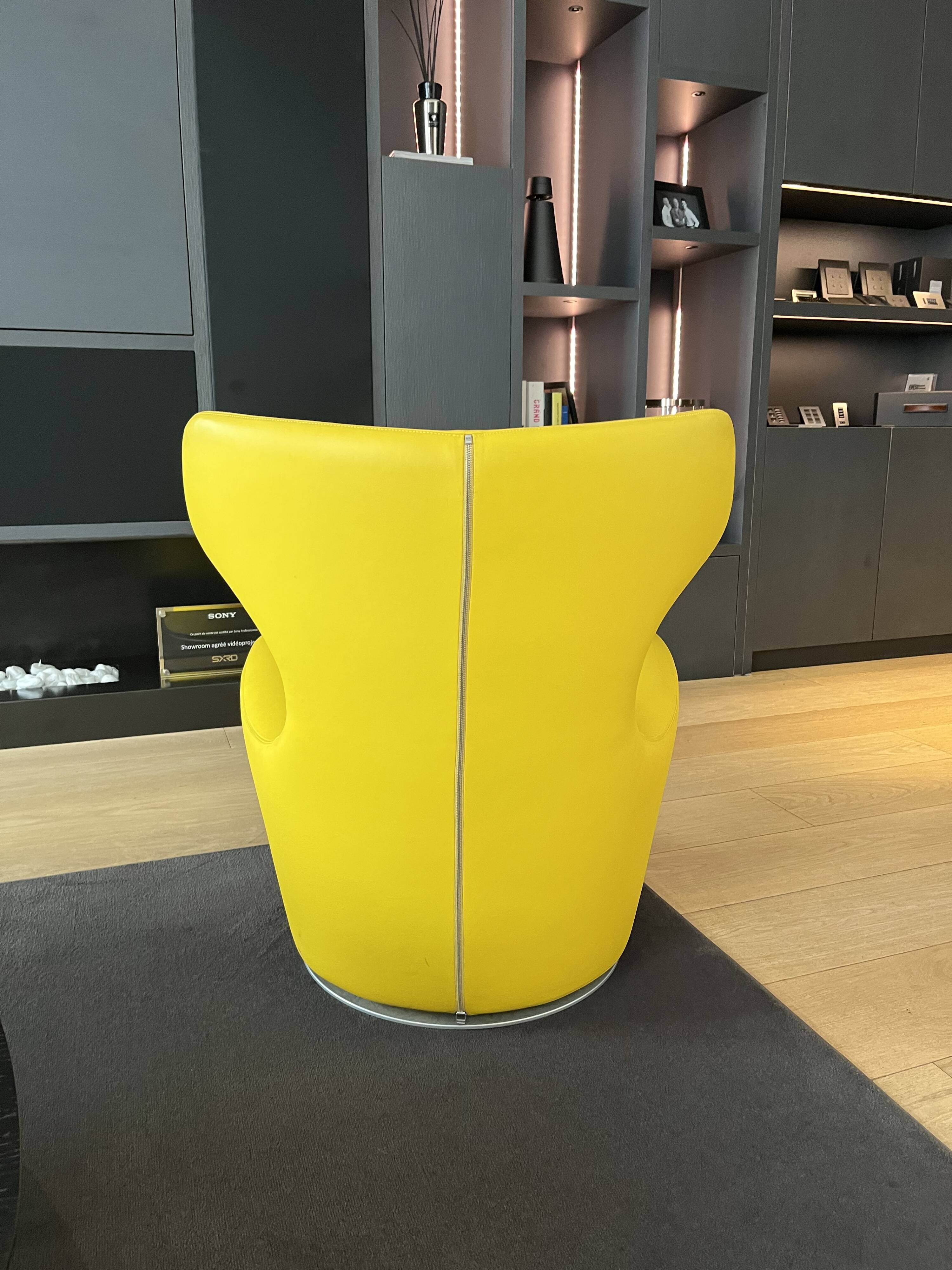 Paire de fauteuils PICCOLA PAPILIO cuir B&B Italia