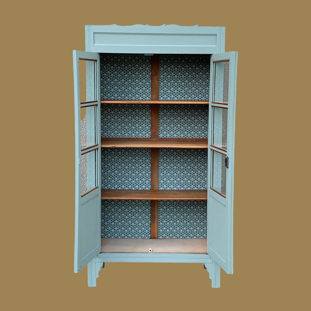 Parisian glass cabinet art deco 1940