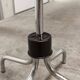 Parrot coat rack 16 hooks industrial in chromed metal and base + black balls 1960
