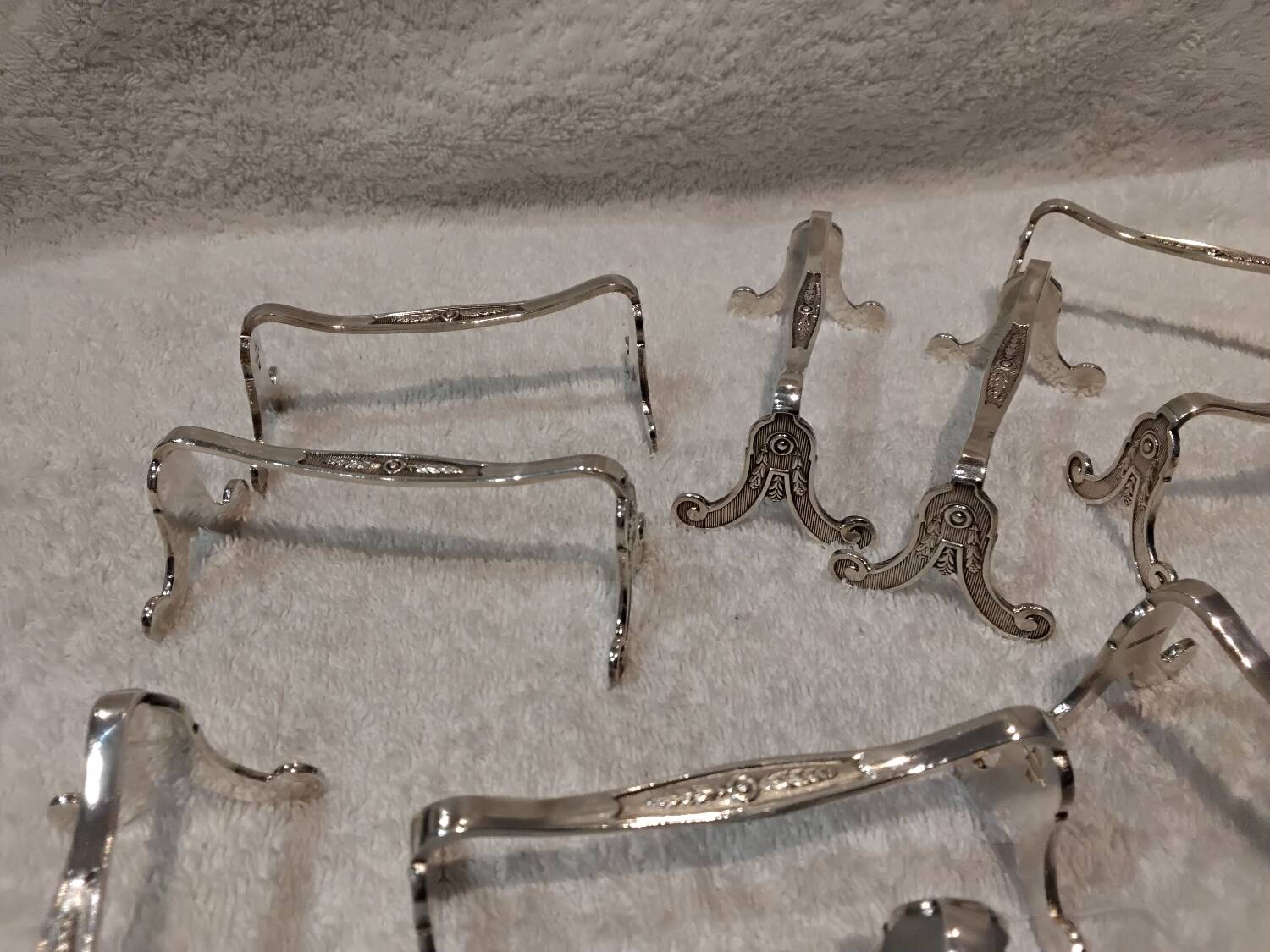 12 silver-plated knife holders Christofle Marie Antoinette LXVI