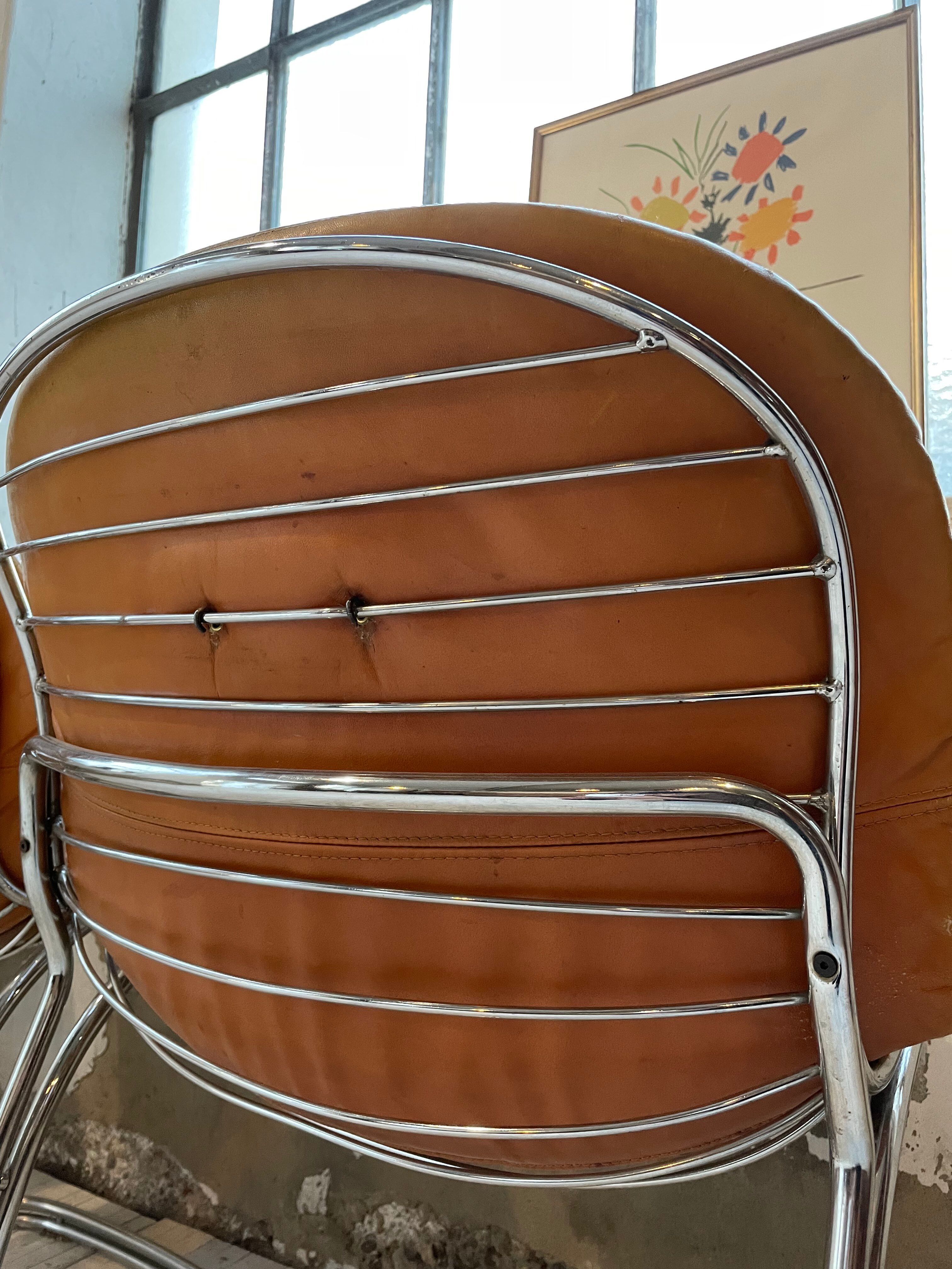 4 chairs Rinaldi "Sabrina" yellow leather