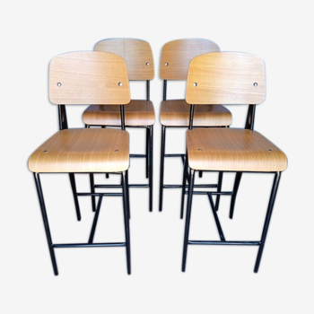 4 vintage design bar top stool