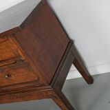 Antique French Oak Apothecary / Filing Cabinet Folding Doors, Early 20th Ce