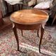 Round Louis XV style table - floral marquetry