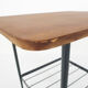 Teak and metal side table, The Netherlands 1950's