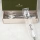 Christofle Pompadour, 12 oyster forks, silver-plated, perfect condition.