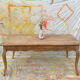 Table de ferme courbée style provençal bois brut