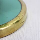 Lampes Art Deco en laiton et verre 1950