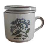 Blue flower tisanière