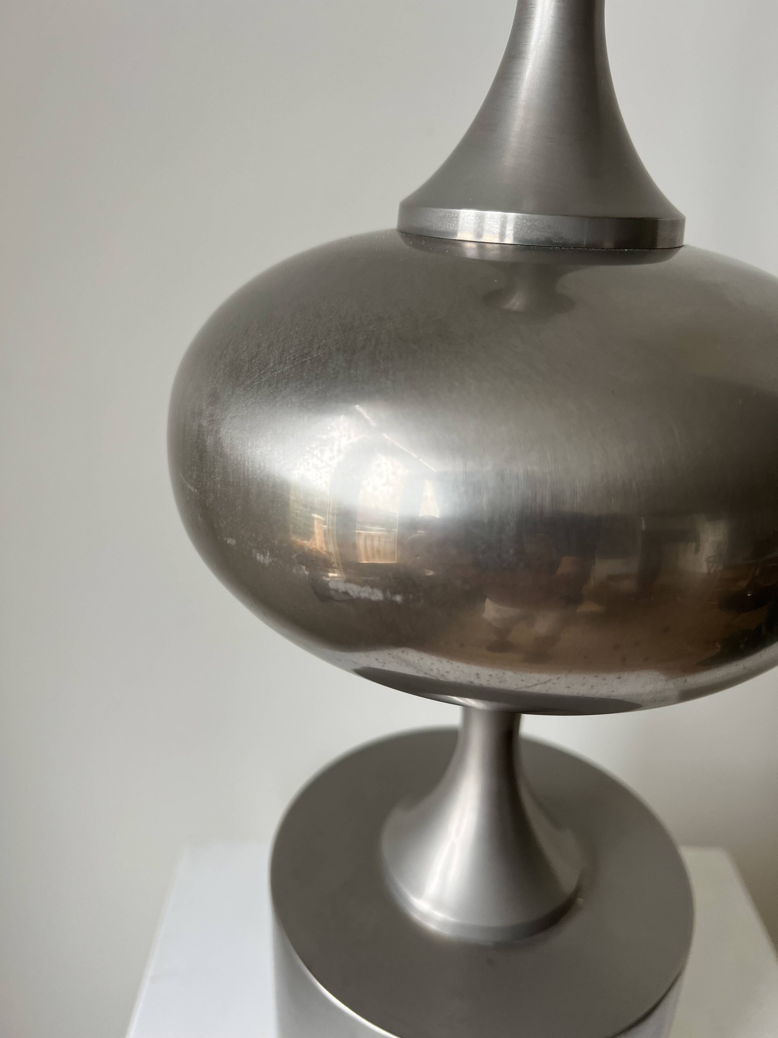 Large sculptural table lamp, Philippe Barbier style. France 1960-70s