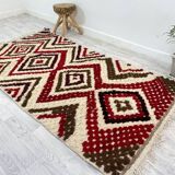 Handmade moroccan berber carpet 255 x 138 cm