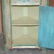Buffet d'angle vintage peint main style français dessus marbré