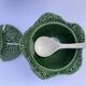 Vintage ceramic soup tureen in the shape of a cabbage.