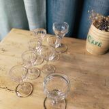 Lot de 8 Verres à pied - verres de bistrot
