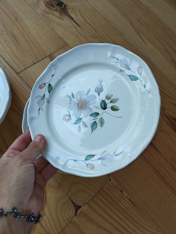 5 assiettes à dessert Saint-Amand – modèle Norelle