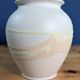 Bay West Germany 650-14 Retro Vase White Yellow Pink Decor 14cm