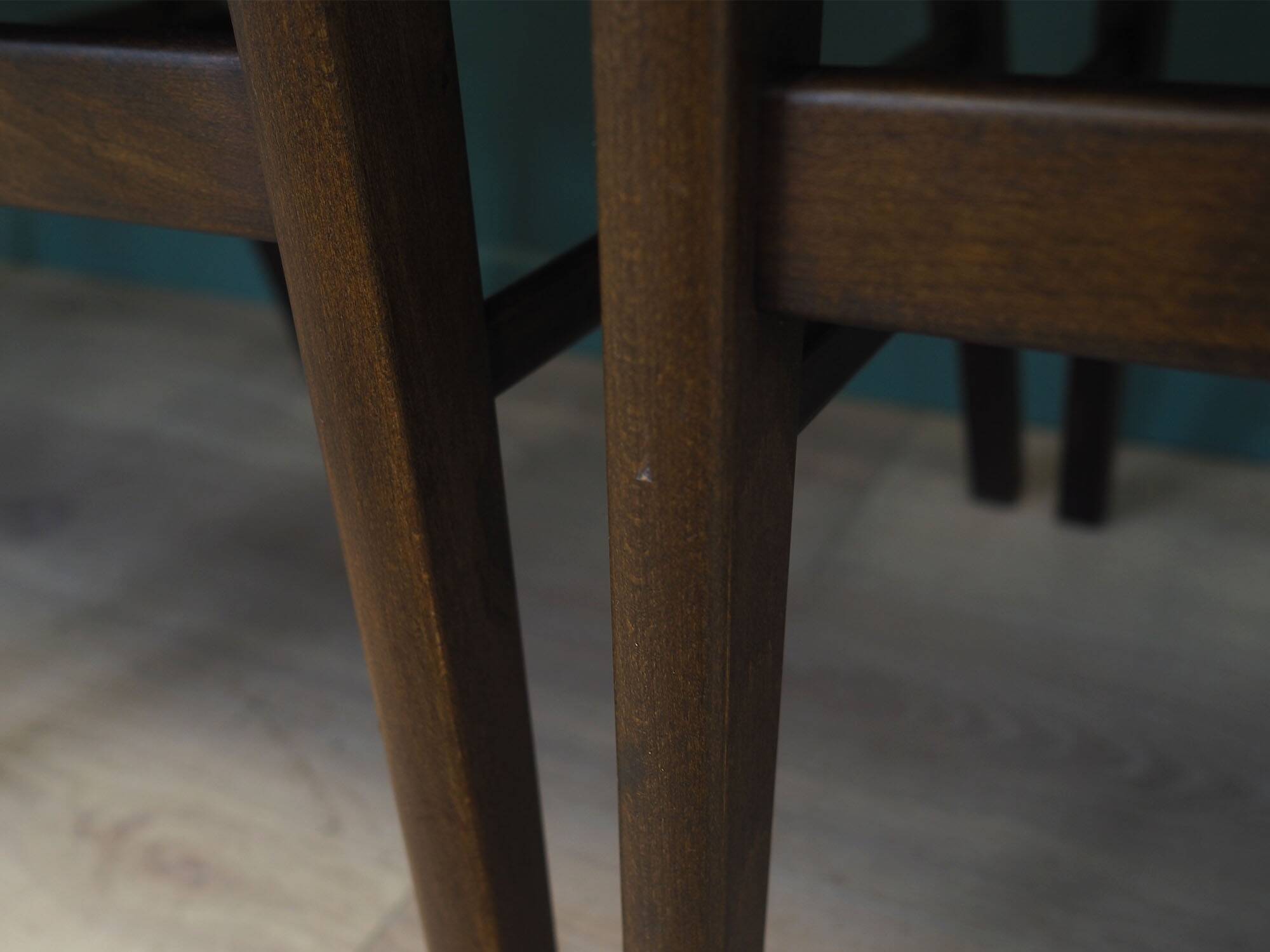 Set of six beech chairs, Danish design, 1960s, production: Denmark