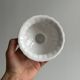 Small white ceramic flowerpot or bowl on foot