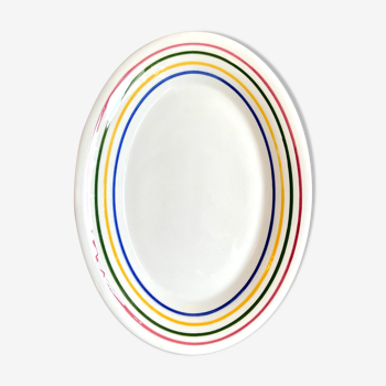 Plat ovale San Marciano Ceramiche en faïence italienne émaillée