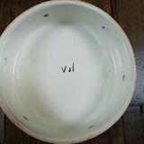 Vallauris cheese bell and dish with thistle decor from the 60s