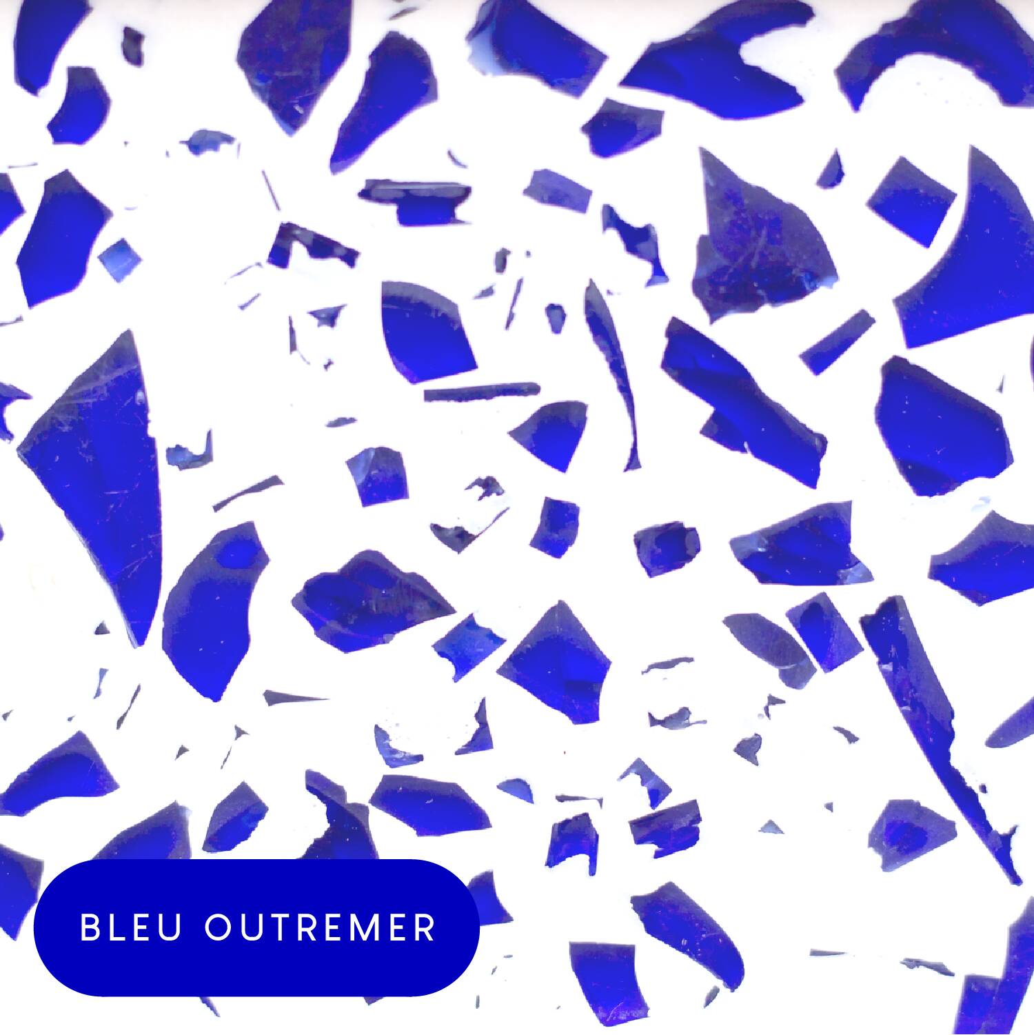 Oval wall light in eco-terrazzo - Ultramarine blue color