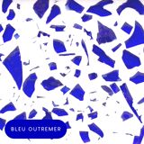 Applique ovale en éco-terrazzo - Coloris bleu outremer